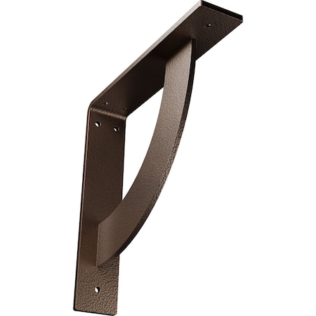 Ekena Millwork Bulwark Steel Bracket, Hammered Dark Bronze 2"W x 10"D x 10"H BKTM02X10X10BUHDB